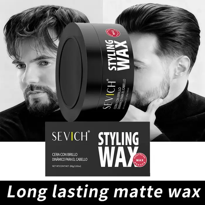 Nouveaux hommes cheveux argile cire naturel forte tenue modélisation cheveux coiffage cire coiffure finition Salon crème capillaire rafraîchissant cheveux boue 80g