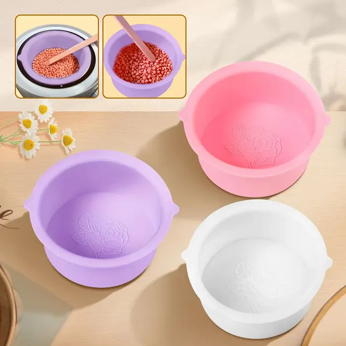 Chauffe-cire épaississement résistant à la chaleur bols en Silicone épilation cire remplacement Pot