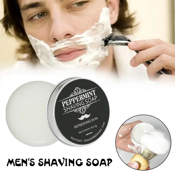 Savon à raser artisanal à texture lisse - Crème