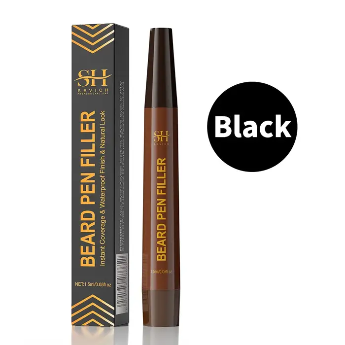 Stylo à barbe pour hommes, colorant pour moustache, rehausseur temporaire pour cheveux gris, outil d