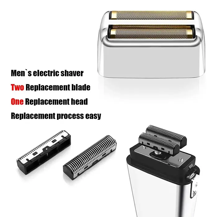 Tête de rechange feuille et lames de coupe compatibles avec BaBylissPRO Double FXFS2 rasoir électrique en métal