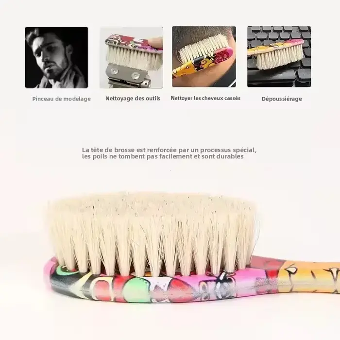 Brosse à barbe de barbier pour hommes