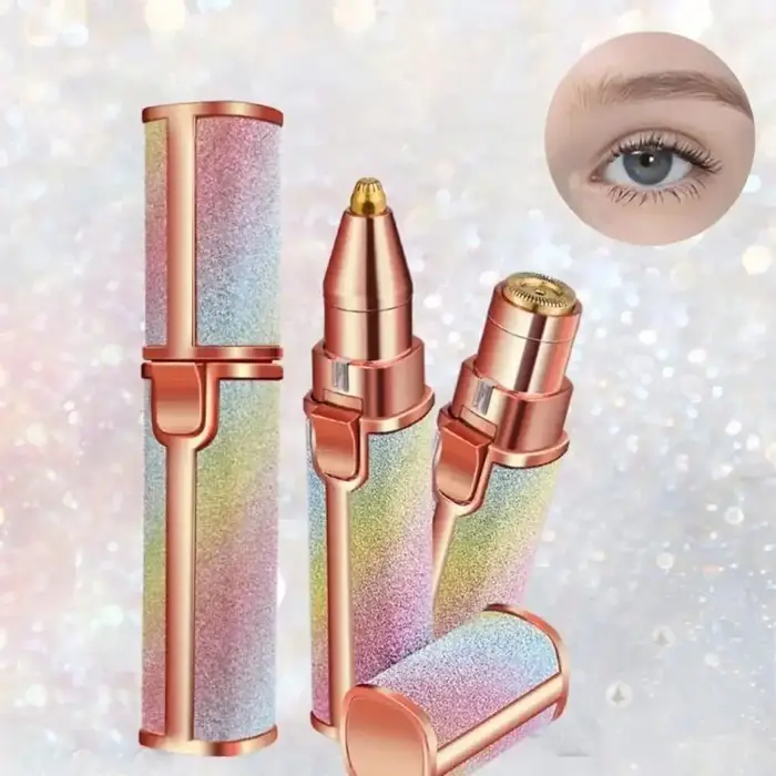 Épilateur pour le visage lumière LED rasoir indolore lame de tondeuse épilation