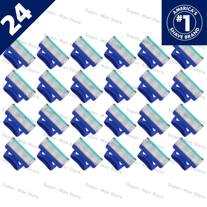 Nouveau rasoir manuel bleu à 5 lames