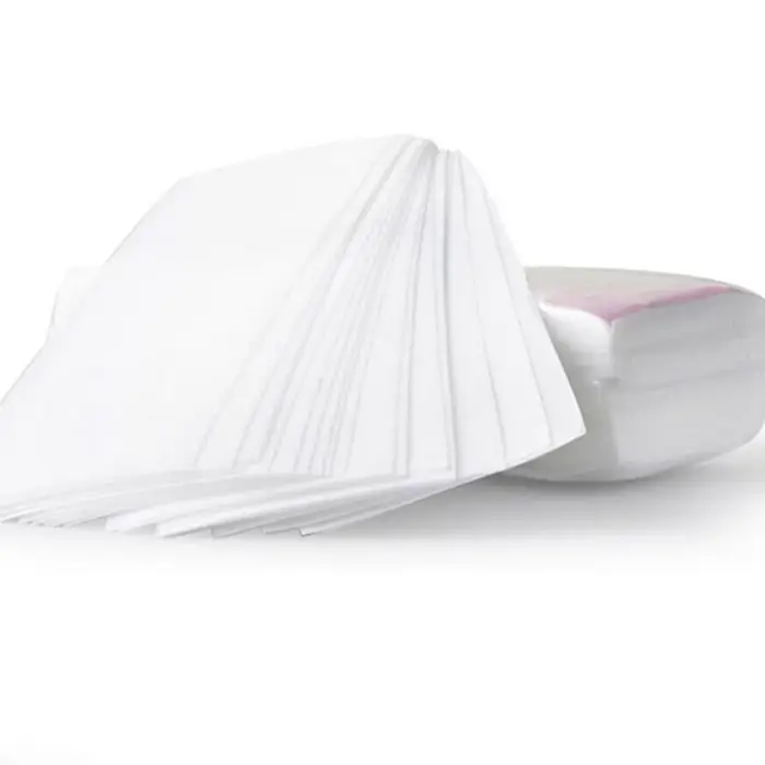 100 pièces épilation non tissé corps tissu cheveux enlever cire rouleaux de papier
