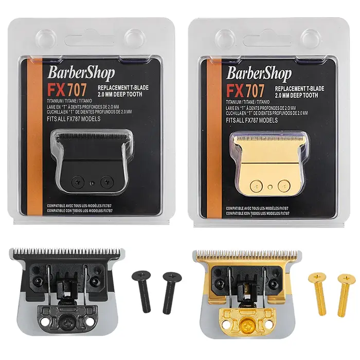 Barbershop-Ensemble de lames de rechange pour tondeuse à cheveux professionnelle