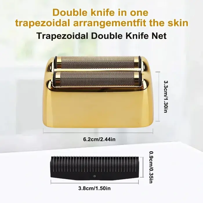 Têtes et lames de rechange compatibles avec le rasoir double BaBylissPRO FXRF2G FXFS2 Gold, pièces d