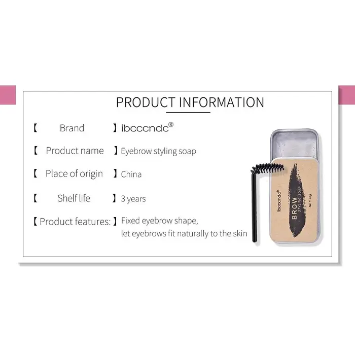Gel fixateur de cire coiffante pour sourcils