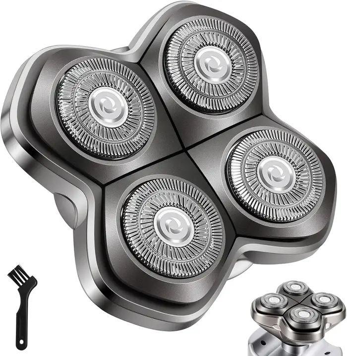 Tête de rasoir de rechange Pro 4 compatible avec Skull Pitbull, Butterfly Kiss Pro et Palm, lavable 
