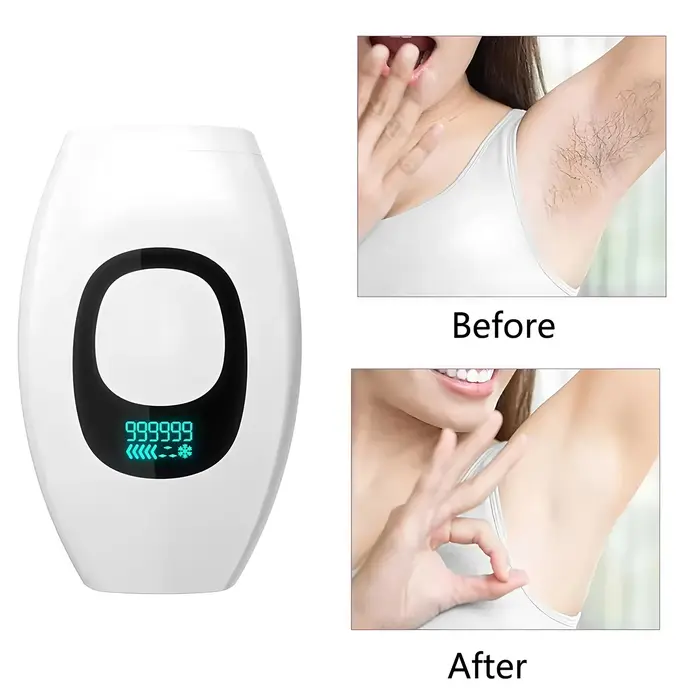 Épilateur Laser Électrique Indolore avec Prise EU, Épilateur IPL à Impulsions, Épilateur Professionnel Portatif, Outil de Rasage Indolore