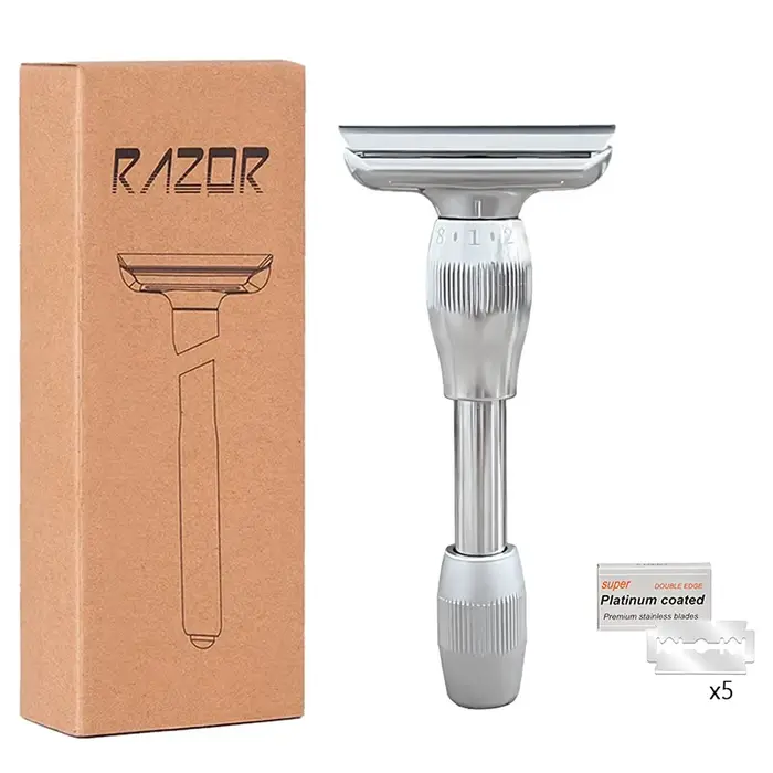 Nouveau Design 1-8 rasoir de sécurité réglable pour hommes rasoir à Double tranchant de haute qualit