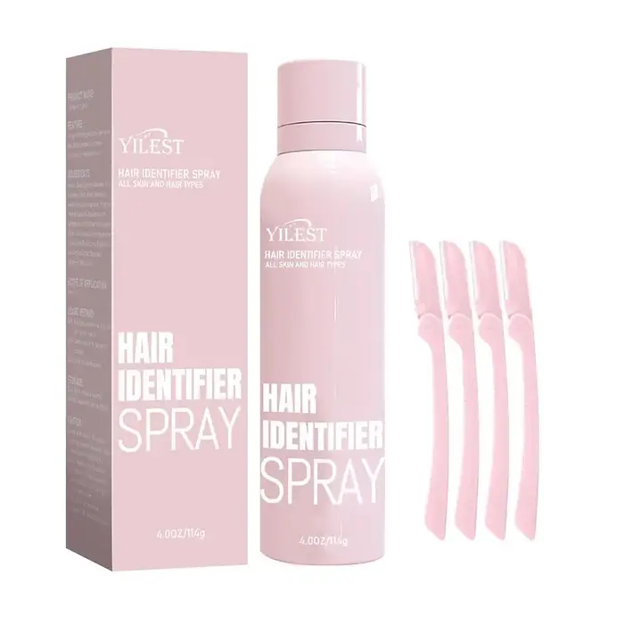 Spray d'identification des cheveux pour le rasage du visage, formule douce, épilation efficace pour les peaux sensibles
