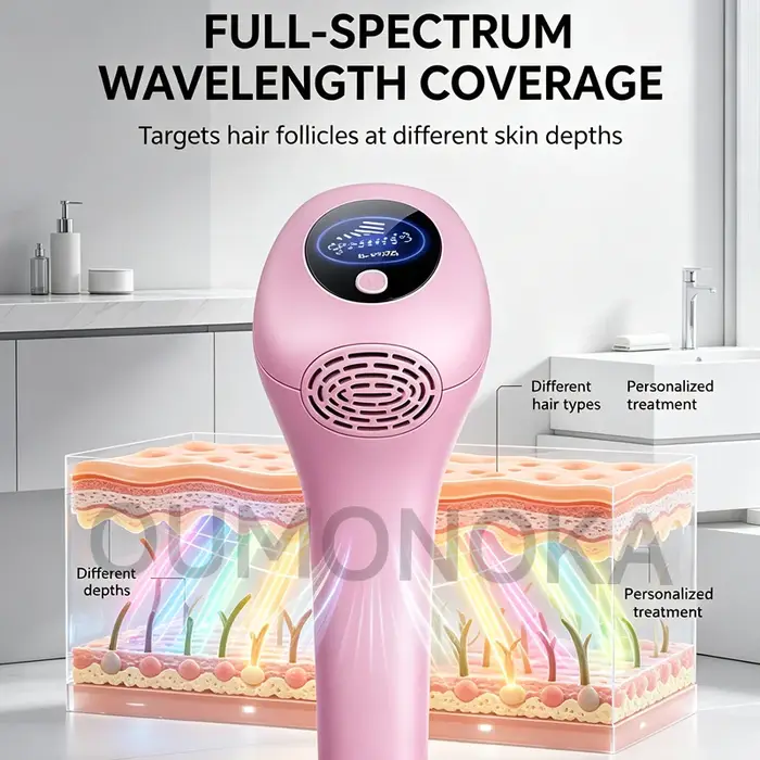 Nouveau Permanent IPL laser épilateur Machine de coupe de cheveux lisseurs Vibration homme rasoir femme visage