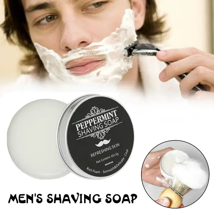 Savon de rasage pour barbe pour hommes