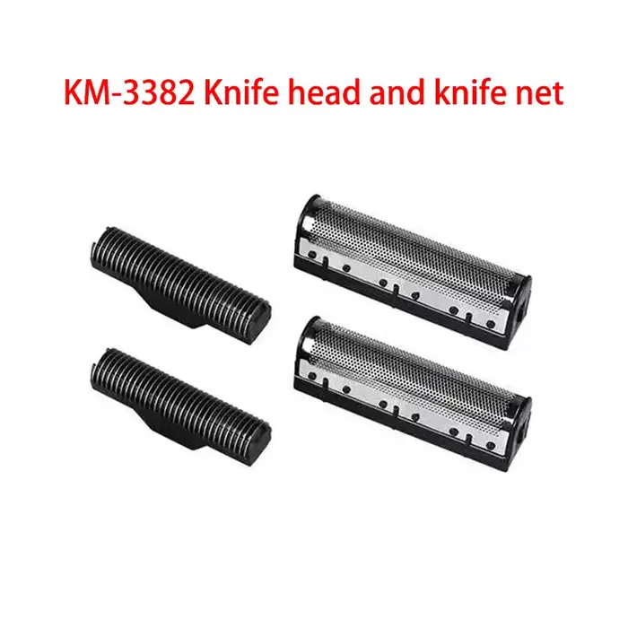 Kemei lames de rechange originales pour KM-TX1/2024/3209/3382 tête de couteau de rasoir et filet
