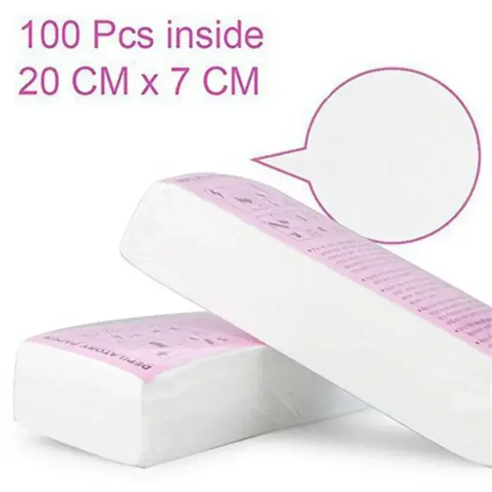 50/100 pièces - Bandes de cire dépilatoire non tissées de haute qualité pour femmes et hommes - Épilation du corps