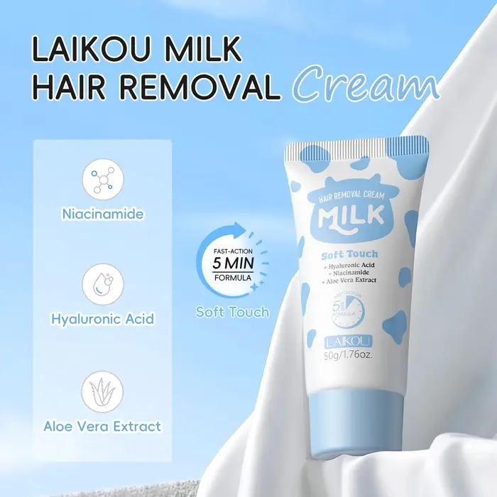 LAIKOU crème dépilatoire au lait traitement