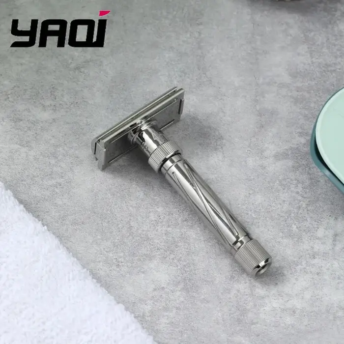 Rasoir de sécurité réglable en acier inoxydable pour homme Yaqi Ultima - Expérience de rasage confortable
