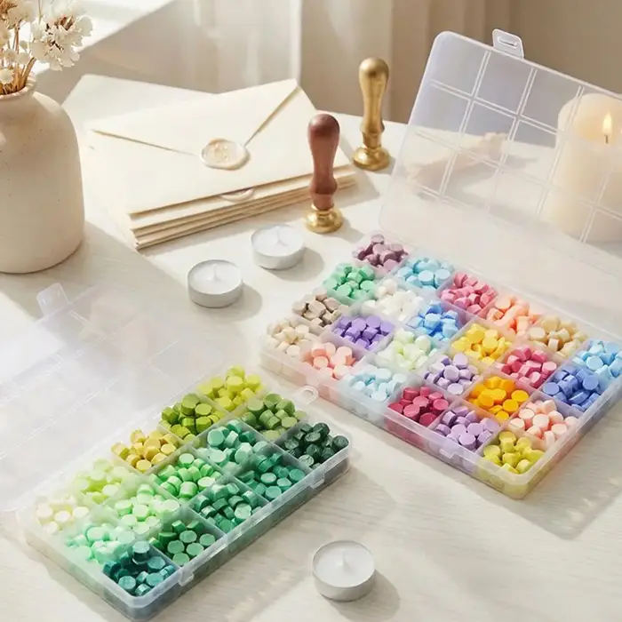 Kit de sceau de cire, avec cuillère à faire fondre les perles de cire et ensemble de bougies, kit de tampon à sceau de cire, pour la création de bijoux DIY et les invitations de mariage