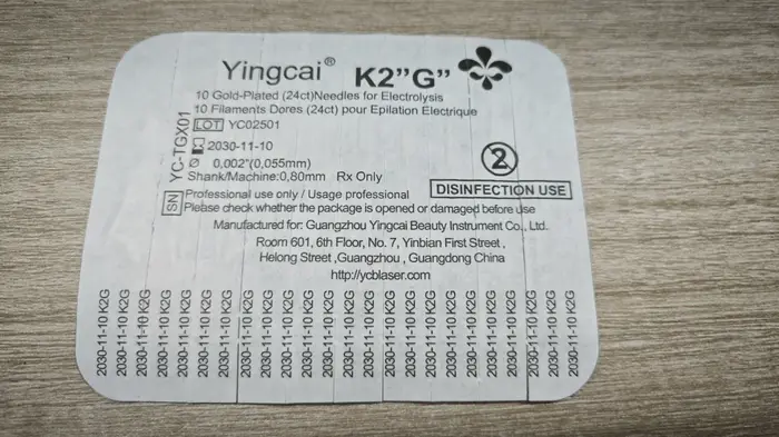 Épilateurs électrolytiques portables 2025, aiguilles d'épilation électrolytique TG01, TG03, TG09, K2