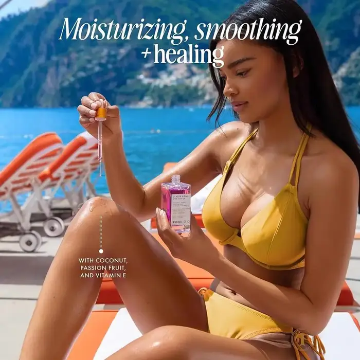 Huile après-rasage à la fraise et à la vanille pour femmes Soins de la peau lissants et raffermissants