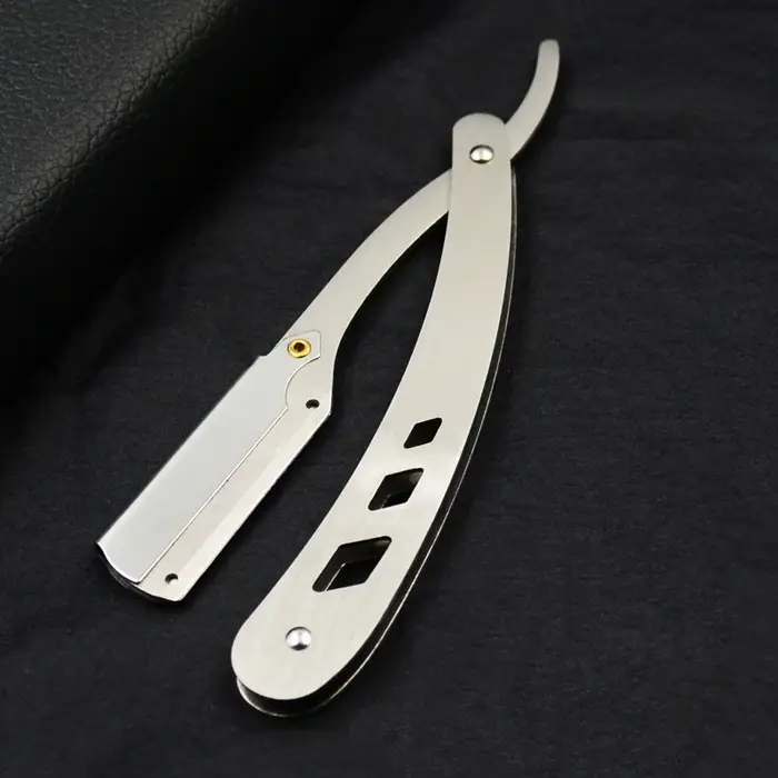 Couteau de rasage pliable pour hommes, outil d'épilation unisexe, couteau à sourcils (lames non incl