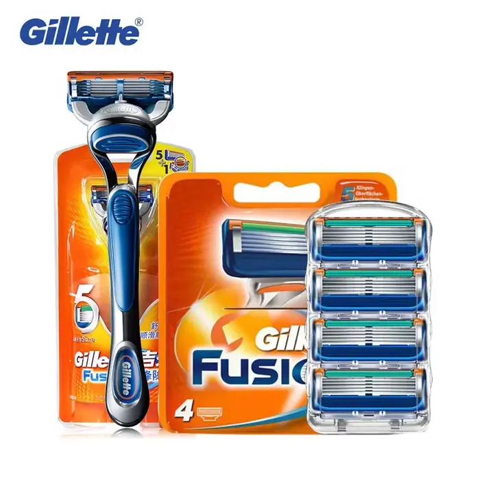 Gillette Fusion rasoir pour hommes visage cheveux barbe Machine à raser manuel sécurité