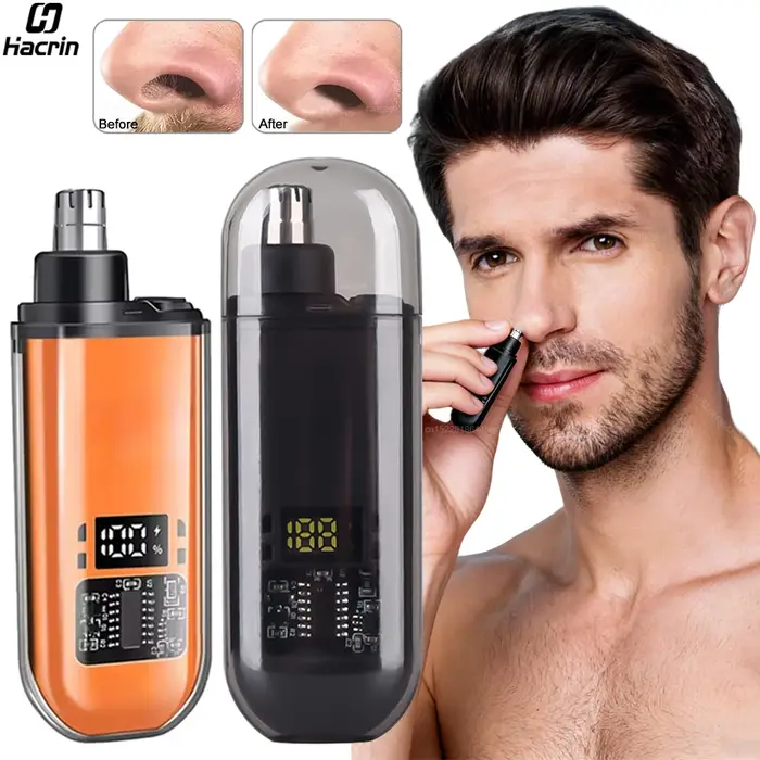 Tondeuse nez pour hommes Portable Mini nez épilateur USB Rechargeable nez et oreilles