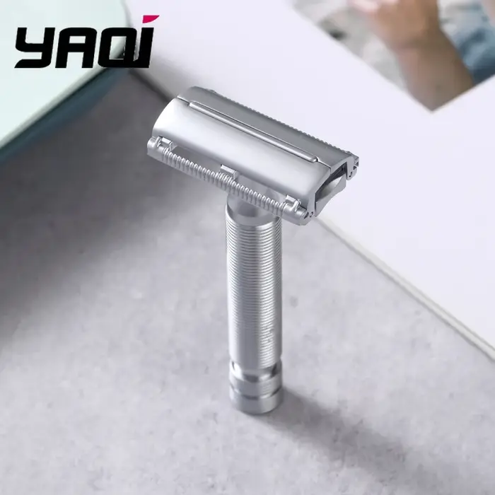 Rasoir de sécurité Yaqi Monarch couleur chrome mat