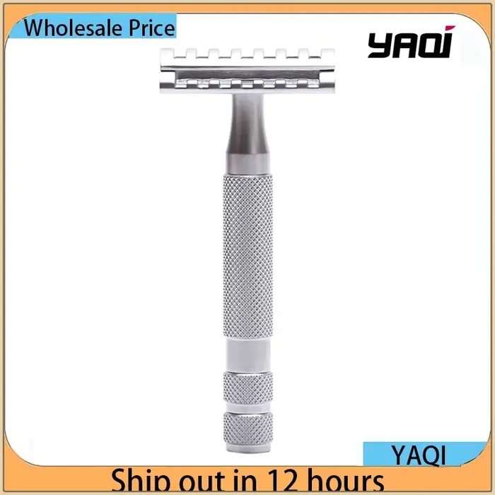 YAQI KNIGHT-HELMET tête DE rasoir manche en acier inoxydable