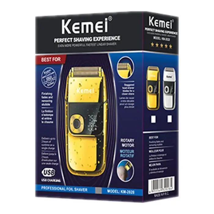 Kemei 2028 barbier professionnel barbe cheveux rasoir pour hommes