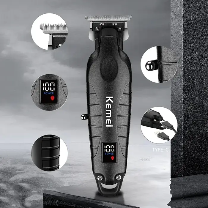 Kemei KM-2293 Tondeuse À Cheveux Électrique Professionnel Rechargeable Barbier Tondeuse Sans Fil Typ