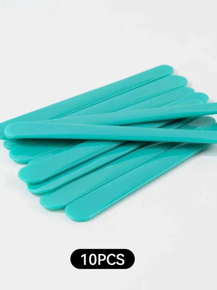 ROSEPIL 10 bâtonnets multifonctionnels en plastique pour le chauffage et l'application de cire, outils de rasage et de dépoussiérage pour l'épilation