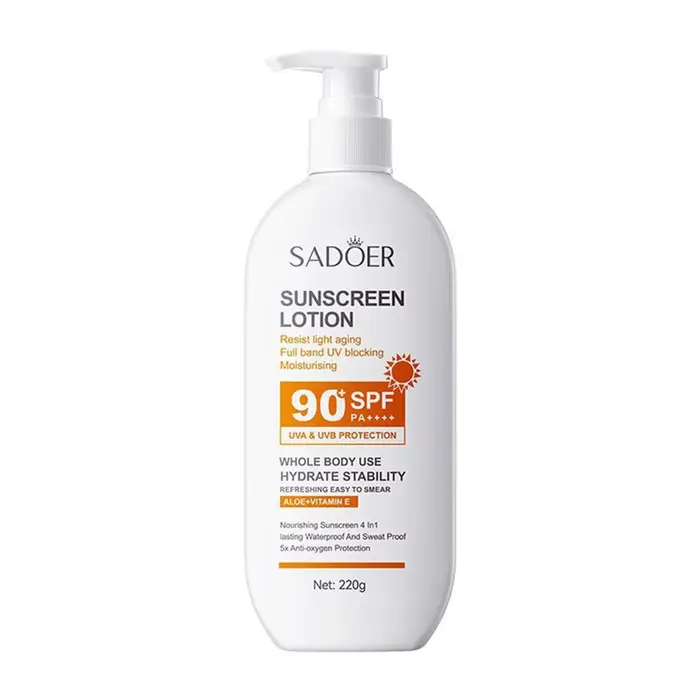SPF90 PA +++ Protection solaire UVA/UVB pour tout le corps Anti-âge Protection solaire rafraîchissan