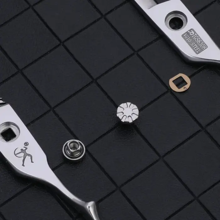 Ciseaux amincissants pour cheveux Titan avec vis à billes pour barbe VG10 ACIER
