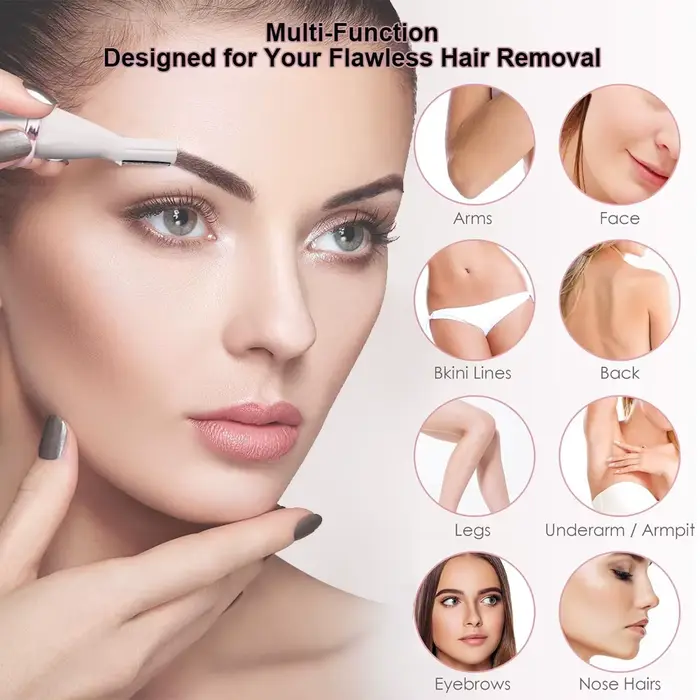 Rasoir électrique pour femme épilation du corps épilateur indolore tondeuse sans fil femmes visage jambe Bikini