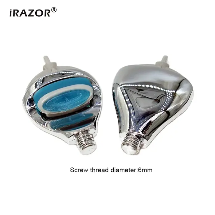 IRAZOR 5 couches Fusion sécurité tête de rasoir connecteur bricolage manuel F5 lames adaptateur Chrome argent filetage diamètre 6mm