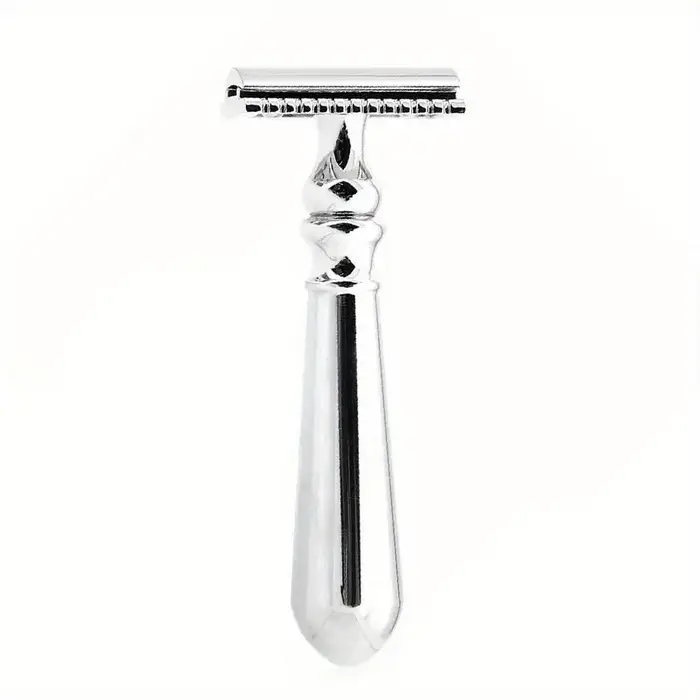 1 Rasoir manuel pour homme, ancien modèle, durable, en métal, double tranchant, pour un rasage éclat