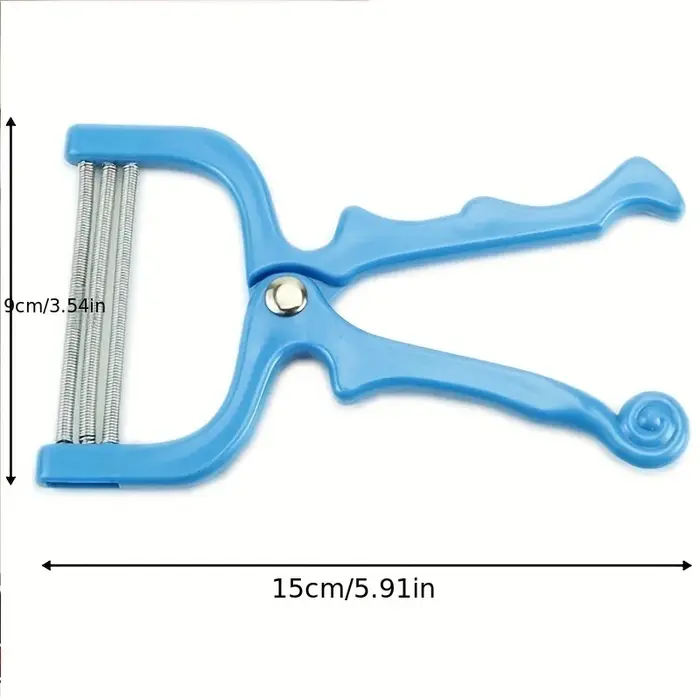 Épilateur facial sûr et réutilisable à ressort manuel pour l'élimination des poils et des moustaches féminins