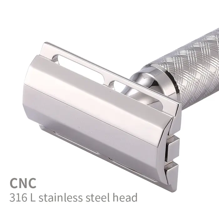 Tête de rasoir de sécurité à Double tranchant en acier inoxydable CNC 316L, accessoires de rasoir ma