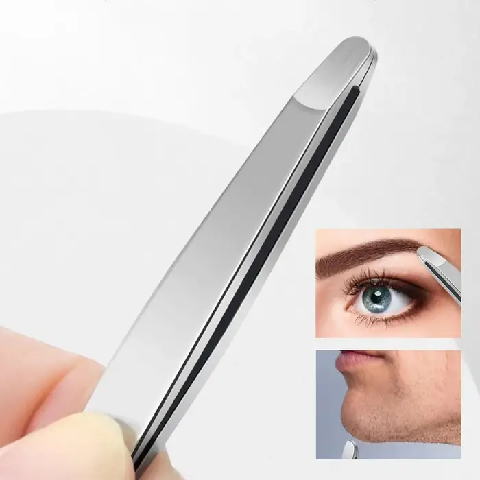Pincettes à sourcils en acier inoxydable