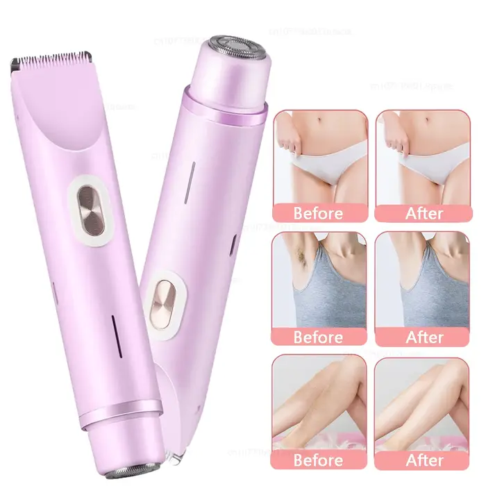 Rasoir électrique pour femmes à double tête