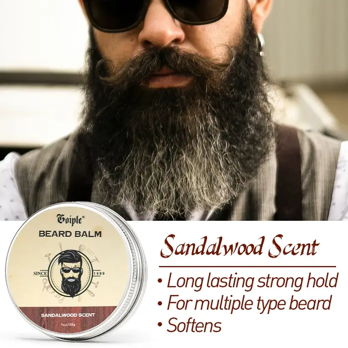 Baume à barbe au beurre de karité naturel pour hommes