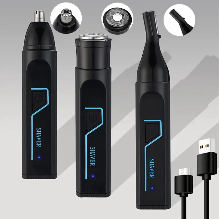 Épilateur Électrique 3 en 1 pour Homme, Rasoir pour Barbe, Poils de l'Antarctique, Poitrine, Aissell