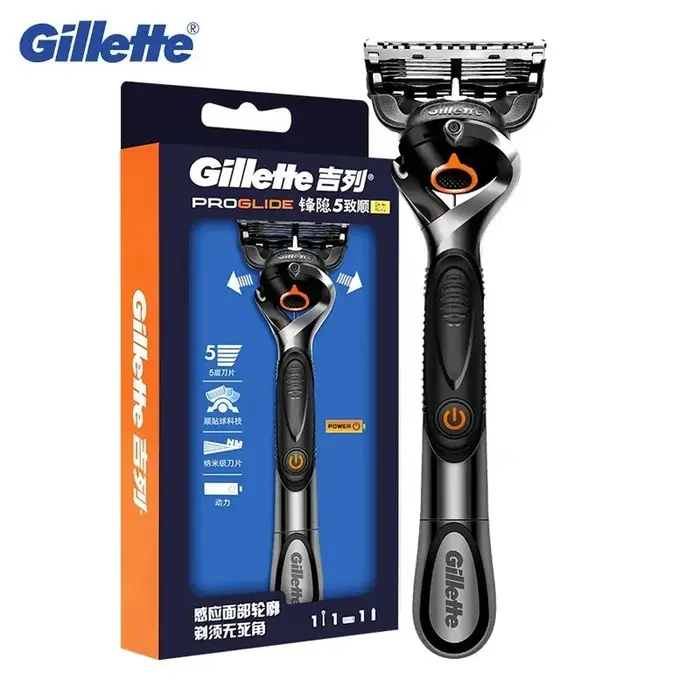 Gillette Fusion 5 Proglide Power rasoir manuel rasoir Flexball barbe précision propre sécurité Machi