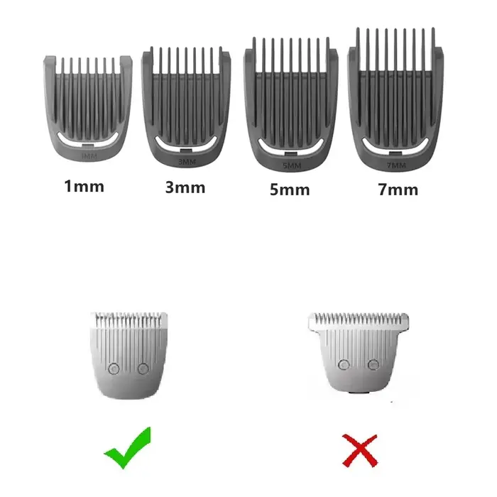 Accessoires de remplacement tête de rasoir/tête de nez/lame/peignes adaptés à la tondeuse Philips série 9000