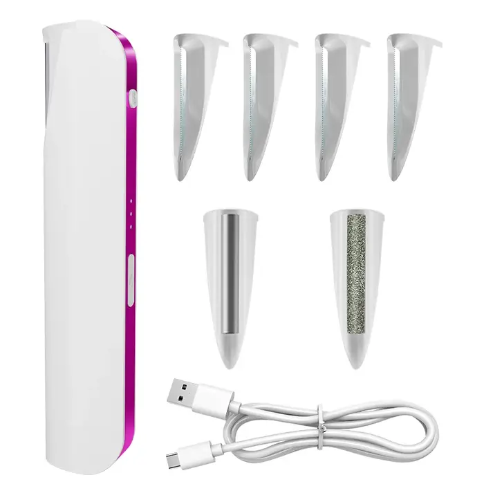 Rasoir électrique pour femme, rasoir pour l'épilation du visage avec lumière LED, outil de dermaplan