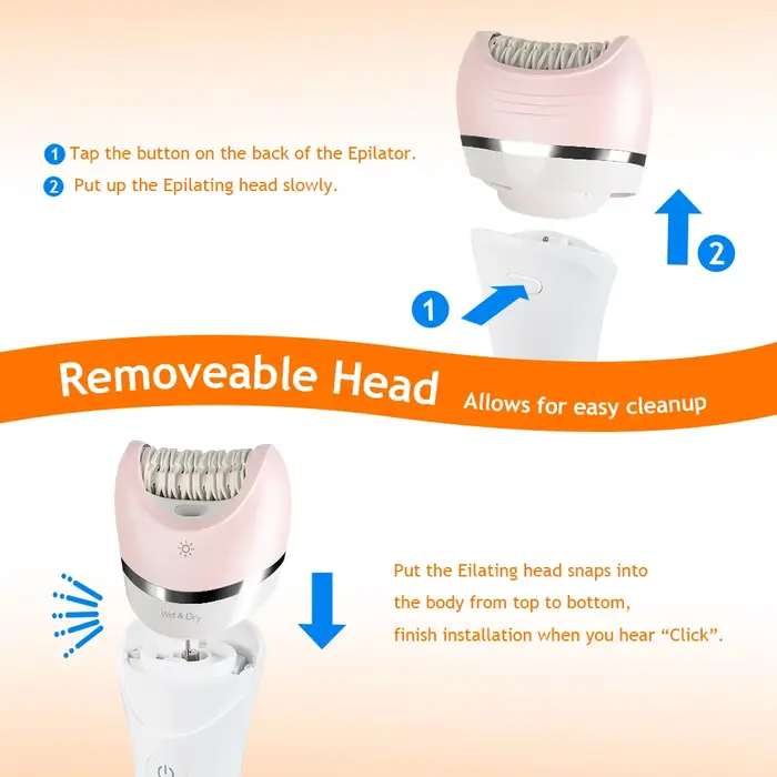 Tête d'épilateur pour accessoire de rasoir Philips BRE648 BRE644 BRE620 BRE652 BRE635 BRE640 BRL130 BRL160