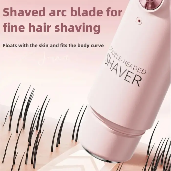 Épilateur électrique double tête rechargeable pour femme
