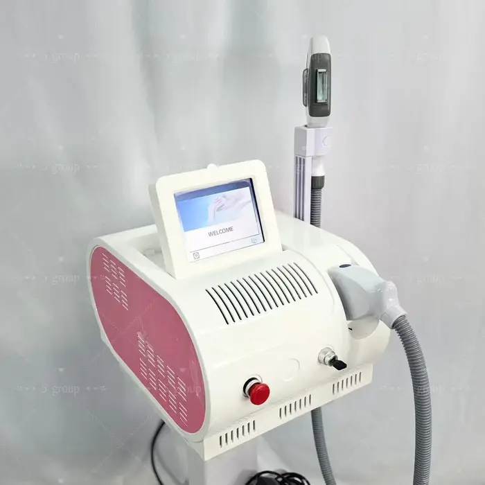 Appareil d'épilation permanente indolore IPL E-Light OPT Laser 500 000 impulsions pour éliminer les taches pigmentaires, les rougeurs et l'acné, rajeunissement par photons